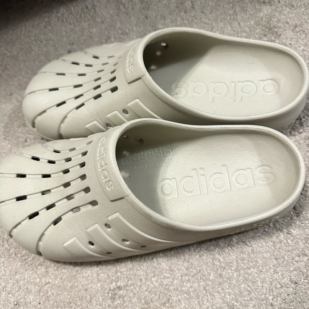 adidas Cream Slip-On Vented Clog